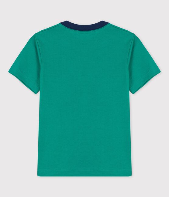 T-shirt manches courtes en coton enfant garçon vert GAZON