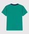 T-shirt manches courtes en coton enfant garçon vert GAZON