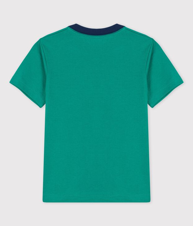 T-shirt met korte mouwen in katoen voor jongens groen