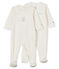 Lot de 2 dors-bien blanc bébé en velours variante 1