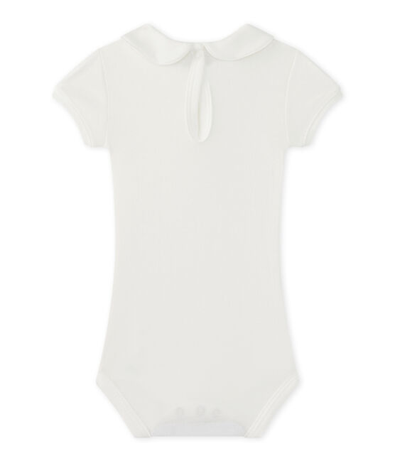 Body bébé fille à col blanc MARSHMALLOW