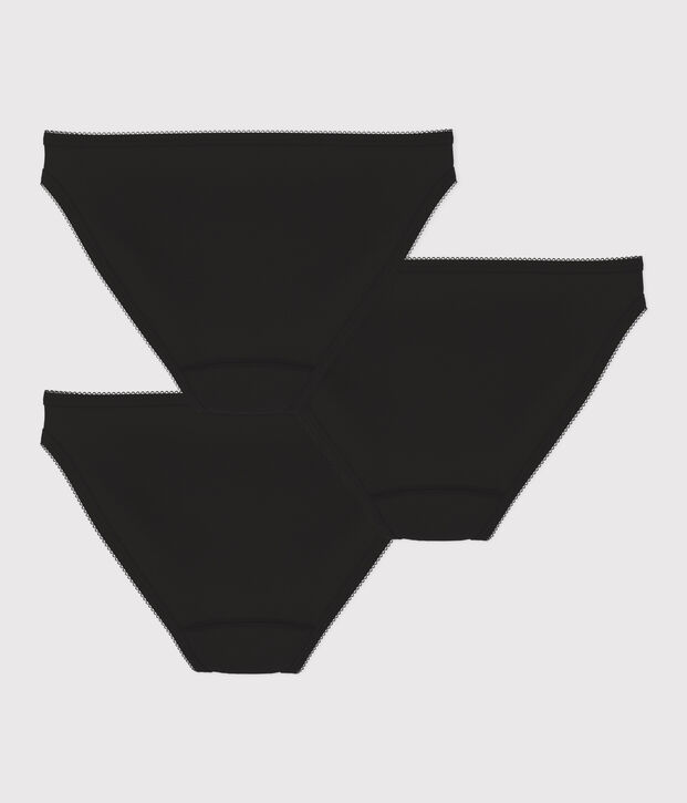 Lot 3 culottes en coton fin Femme multicouleur