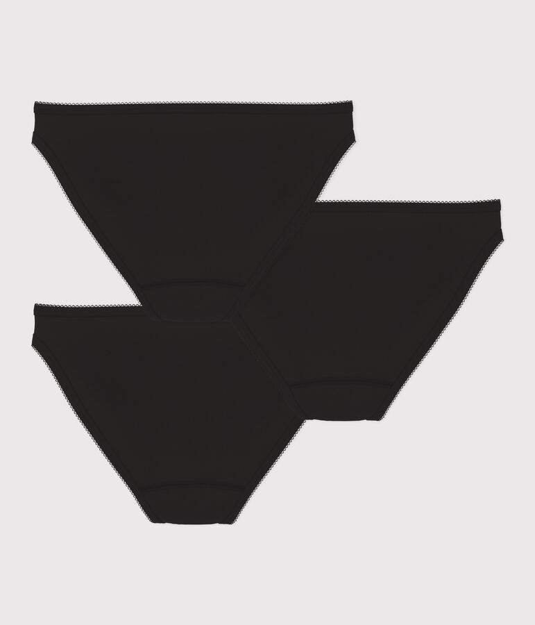 Set 3 fijn katoenen onderbroeken Dames multicouleur