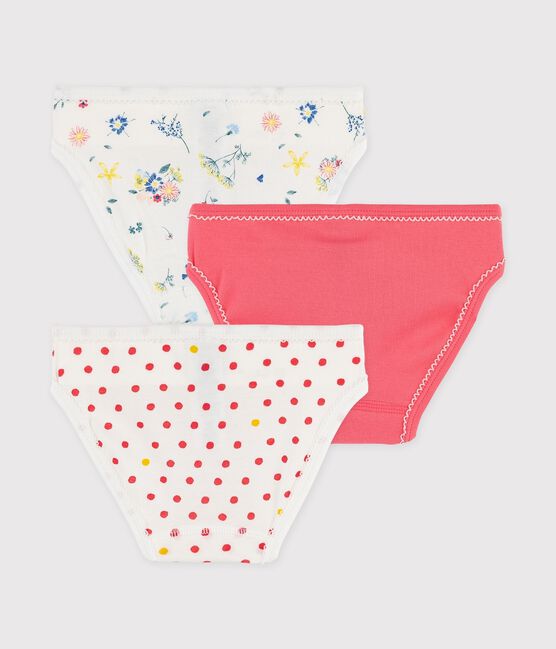 Set van 3 meisjesonderbroeken met bloemenprint variante 1