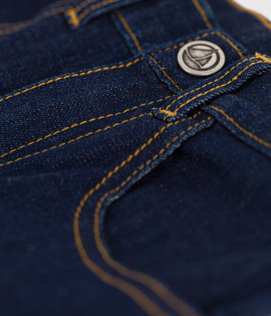 Pantalon slim en denim enfant fille bleu DENIM BRUT