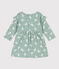 Jurk met lange mouwen in doorgestikte tubic met print voor baby's PAUL/ MULTICO