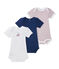 Lot de 3 bodies bébé garçon manches courtes blanc LOT