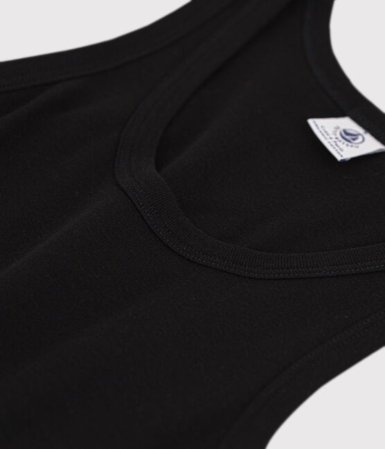 Débardeur L'ICONIQUE en coton Femme noir NOIR