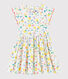 Robe manches courtes en popeline enfant fille