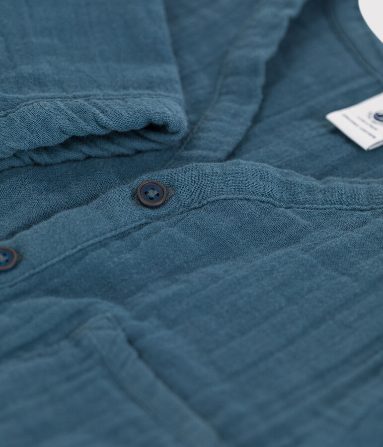 Cardigan b&eacute;b&eacute; en gaze de coton gris