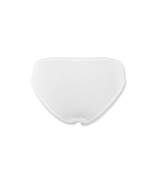 Culotte femme en jersey lycra seconde peau blanc