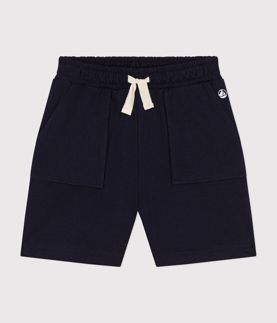 Short en coton enfant garçon bleu SMOKING