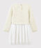 Jurk met lange mouwen meisjes beige MONTELIMAR CHINE