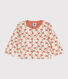 Cardigan in doorgestikte tubic met print voor baby's