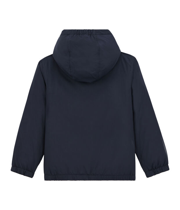 Coupe vent chaud et r&eacute;versible enfant mixte bleu marine