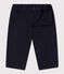 Babybroek in stevige keperstof blauw SMOKING