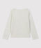 Katoenen meisjes t-shirt met lange mouwen beige MONTELIMAR CHINE