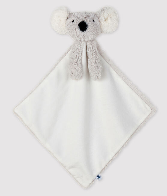 Doudou koala bébé en polaire blanc MARSHMALLOW/gris GRIS