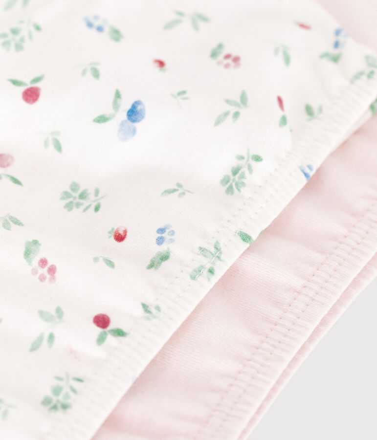 Setje met 2 kindertops van katoen en elastaan met vruchtenprint multicouleur