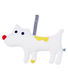Knuffel met speen van bouclébadstof babyjongen