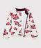 Cardigan in molton meisjes kinderen beige MONTELIMAR/wit MULTICO