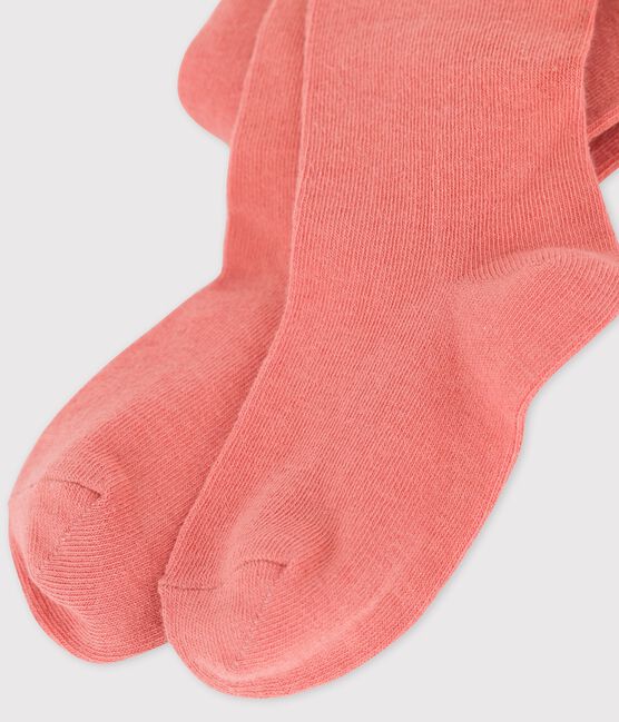 Meisjeskousenbroek in jersey roze PAPAYE