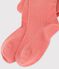 Meisjeskousenbroek in jersey roze PAPAYE