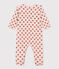 Fluwelen pyjama met bloemenprint roze SALINE/wit MULTICO