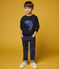 Molton sweatshirt voor jongens blauw SMOKING