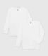Lot de 2 tee-shirts blancs manches longues petite fille