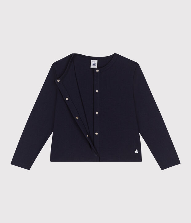 Effen katoenen cardigan voor kinderen SMOKING