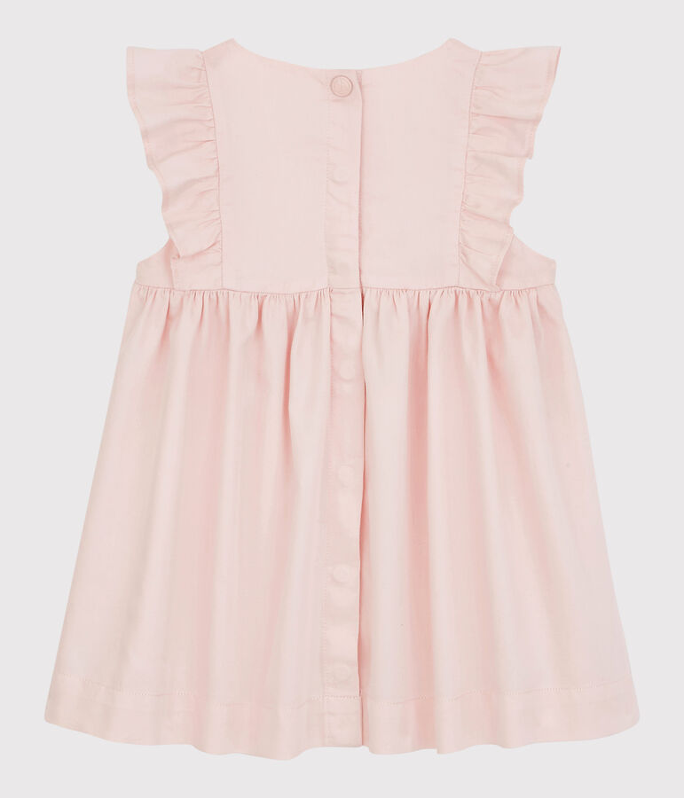 Robe en satin b&eacute;b&eacute;. rose MINOIS