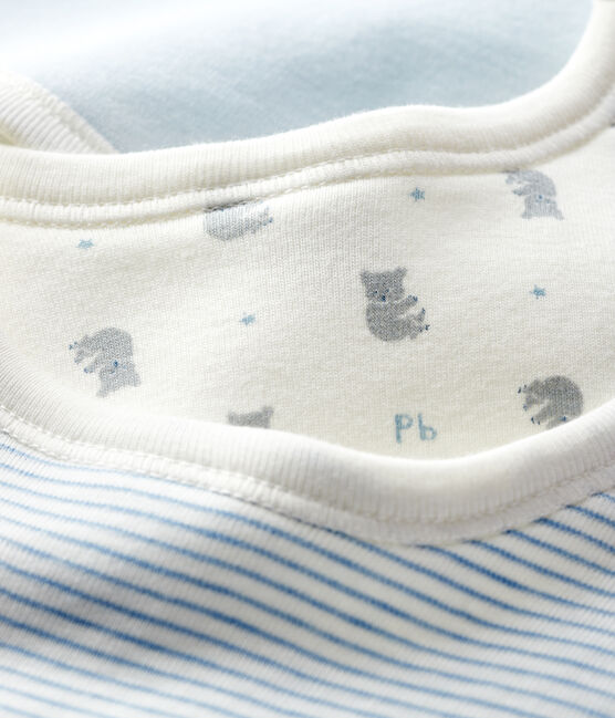 Lot de 3 bavoirs bébé en côte variante 2