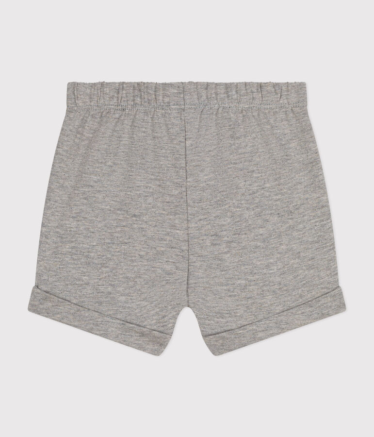 Babyshort van lichte jersey grijs