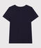 LE Droit, katoenen T-shirt voor dames met ronde hals blauw SMOKING