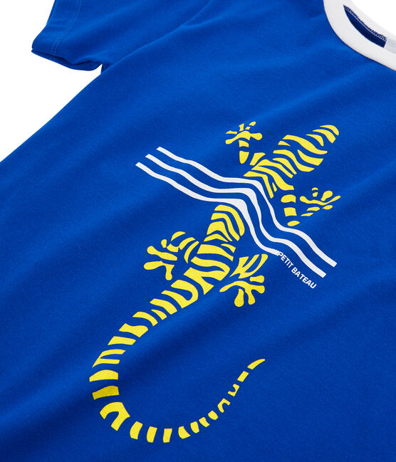 Tee-shirt enfant garcon bleu SURF