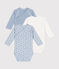 Set van 3 katoenen overslagbody's met lange mouw voor baby's variante 1