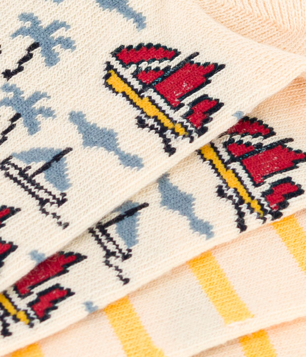 Lot de 2 paires de chaussettes explorateurs en jersey de coton enfants multicouleur