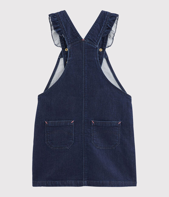 Salopette jurk voor meisjes blauw DENIM BLEU FONCE