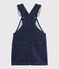 Salopette jurk voor meisjes blauw DENIM BLEU FONCE