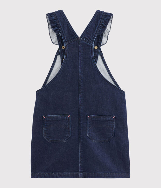 Robe salopette enfant fille bleu