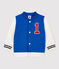 Molton teddy baby. blauw RUISSEAU/wit MARSHMALLOW