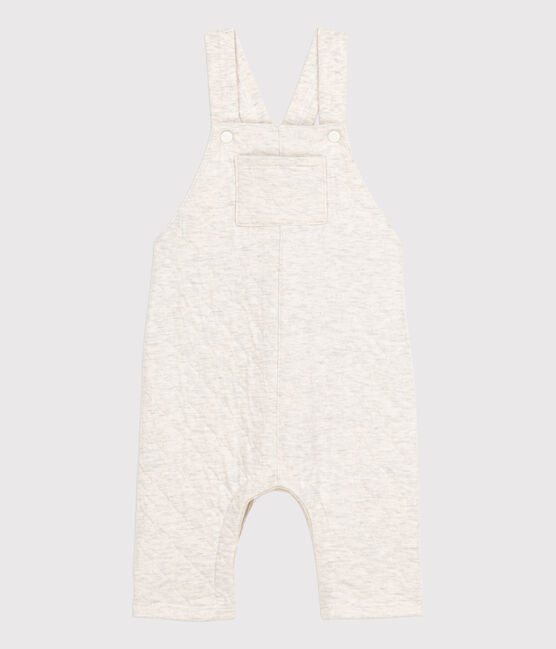 Salopette longue bébé en tubique matelassé beige MONTELIMAR CHINE