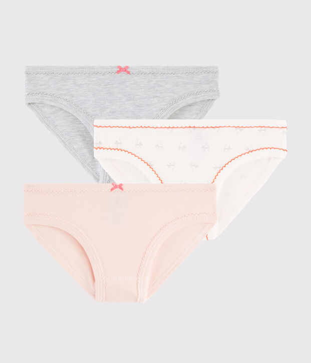 Set van 3 meisjesonderbroeken met kattenprint multicouleur
