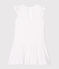 Bodyjurk met print babymeisje purper REAL/wit MARSHMALLOW