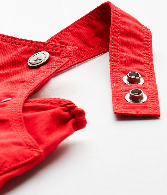 Salopette courte bébé garçon rouge TERKUIT