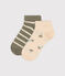 Lot de 2 paires de chaussettes palmiers en jersey de coton enfants variante 2