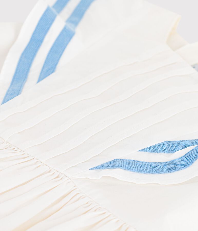 Mouwloos katoenen jurkje voor kinderen wit