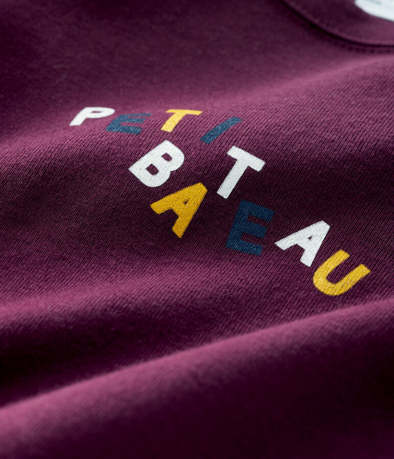 Tee-shirt b&eacute;b&eacute; gar&ccedil;on violet CEPAGE