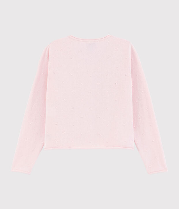 Katoenen cardigan voor meisjes roze